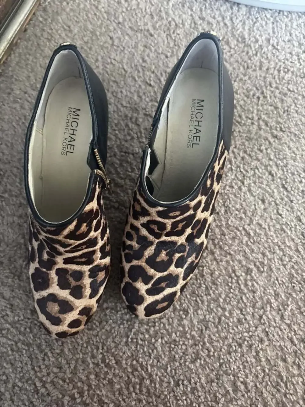 Michael Michael Kors Leopard Calf Hair Booties
